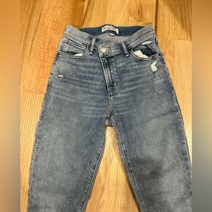 Abercrombie and fitch curve love high rise super skinny ankle jeans